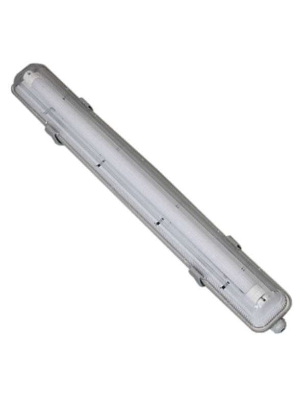 1 x 150cm Πλαστικό Σκαφάκι για Λάμπα Φθορίου LED Τροφοδοσίας Ενός Άκρου Αδιάβροχο IP65 GloboStar 90614