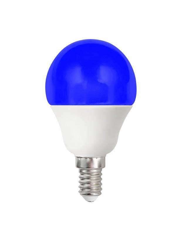 LED BALL COLOURED 1.8W – E14 ΜΠΛΕ