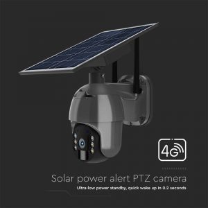 Solar Camera PTZ 4G 2MP με ανιχνευτή με μαύρο σώμα 11615