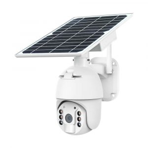 Solar Camera PTZ 4G 2MP με ανιχνευτή με λευκό σώμα 11616