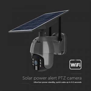Solar Camera PTZ WiFi 2MP με ανιχνευτή με μαύρο σώμα 11617