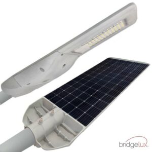 Ηλιακό Φωτιστικό Δρόμου LED 120W 4000K Bridgelux Chip + Αισθητήρας Κίνησης με Panel 20W – Battery 16Ah