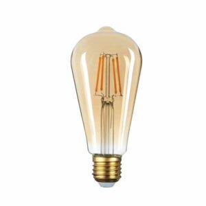 LED FILAMENT ST64 GOLDEN GLASS E27 – 6W – OPTONICA