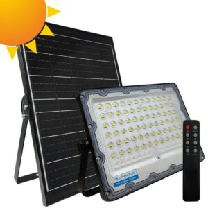 LED Ηλιακός Προβολέας 200W 5700K OSRAM Chip με Panel 25W – Battery 25Ah