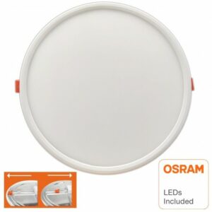 LED φωτιστικό οροφής ρυθμιζόμενης κοπής χωνευτό Στρογγυλό Osram SMD 20W 3000K 120lm/W