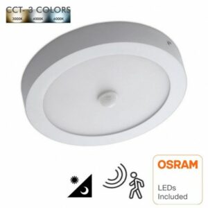 LED φωτιστικό οροφής Εξωτερικό Στρογγυλό Osram SMD 24W CCT 120lm/W Με ανιχνευτή κίνησης
