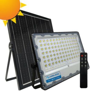 LED Ηλιακός Προβολέας 300W 5700K OSRAM Chip με Panel 30W – Battery 30Ah