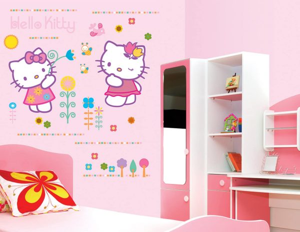 Hello Kitty αυτοκόλλητα τοίχου 68 Χ 48εκ. XL 5193