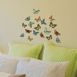 Colourful Butterflies αυτοκόλλητα τοίχου βινυλίου 31 x 15εκ. S 59455
