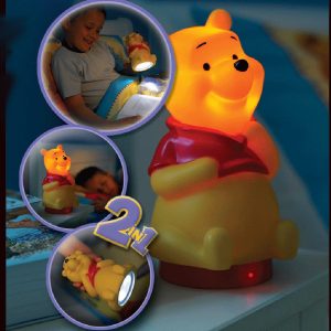 Winnie Pooh κομοδίνου και φακός LED 65102