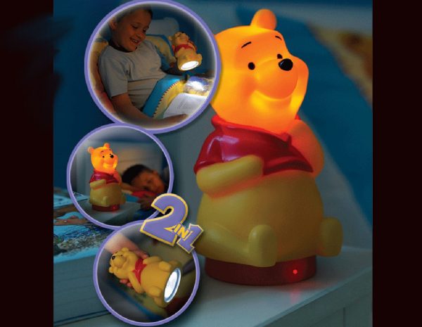 Winnie Pooh κομοδίνου και φακός LED 65102
