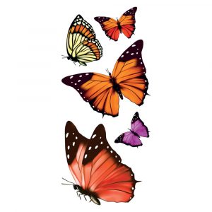 Butterflies αυτοκόλλητα βινυλίου για τζάμι 34 x 15,5εκ. S 69002