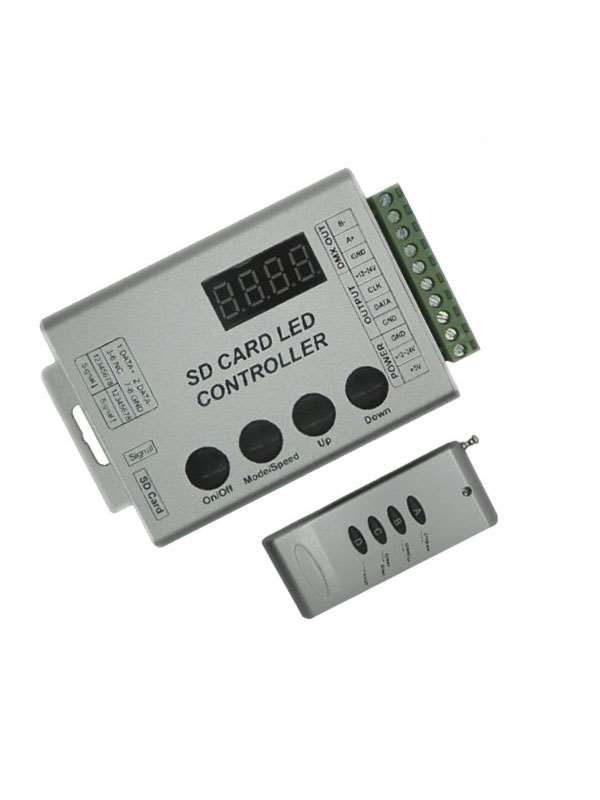 LED Digital Controller HC03 2048 IC DMX512 SD CARD GloboStar 88768