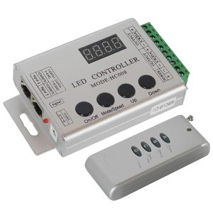 Ασύρματος LED Digital RGB Controller DMX512 με Χειριστήριο RF για LED Digital RGB Προϊόντα 5v – 12v HC03 2048 IC GloboStar 88770