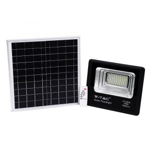LED ηλιακός προβολέας 20W Ψυχρό λευκό 6400K Μαύρο σώμα 94010