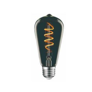 LED ΛΑΜΠΑ FILAMENT ST64 4W E27 ΤΙΤΑΝΙΟ ΓΥΑΛΙ DIMMABLE UNIVERSE