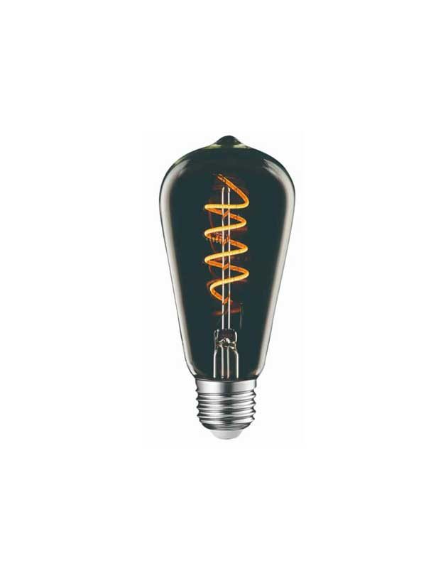 LED ΛΑΜΠΑ FILAMENT ST64 4W E27 ΤΙΤΑΝΙΟ ΓΥΑΛΙ DIMMABLE UNIVERSE