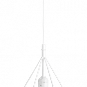 DM-01 1L WHITE METAL Μοντέρνο μονόφωτο μεταλλικό 34-0252