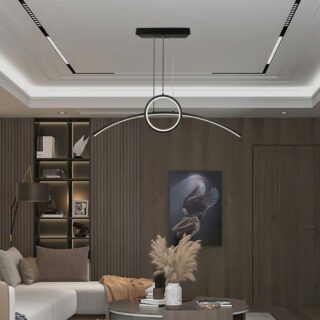LED κρεμαστό φωτιστικό οροφής Designer 30W 4000K φυσικό λευκό με μαύρο σώμα V-TAC – 6933