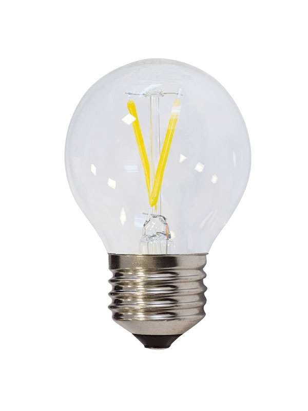 LED Filament Bulb E27 G45 2W 6000K