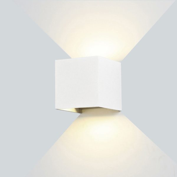 LED Επιτοίχιο Φωτιστικό Λευκό 6W Θερμό Λευκό 7451 Optonica