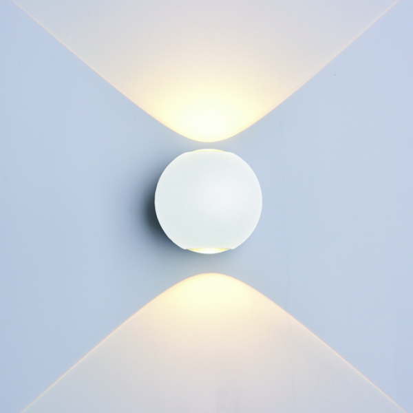 LED Επίτοιχο Φωτιστικό Λευκό Στρογγυλό 6W Ουδέτερο Λευκό 7496 Optonica