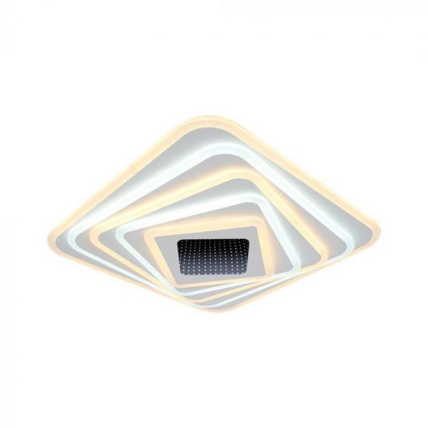 V-TAC Πλαφονιέρα Οροφής με Ενσωματωμένο LED 150W 3 σε 1 CCT με Λευκό Σώμα Dimmable και Τηλεχειριστήριο 15356